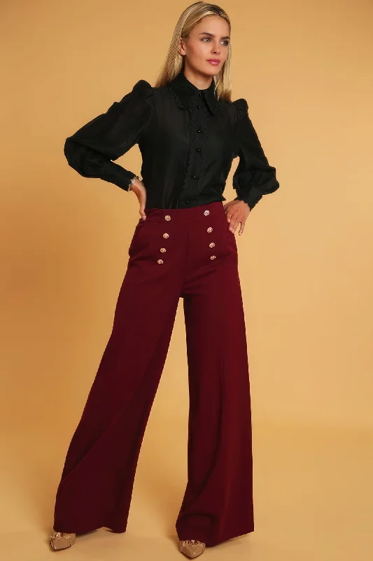 High Waisted Dressy Pants Elegant Silk Pants