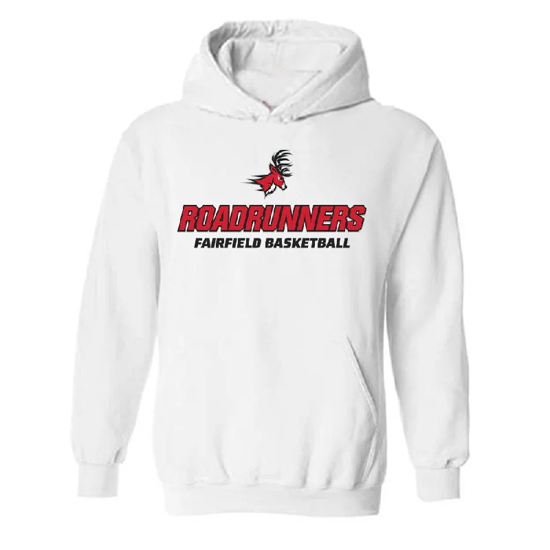 Fairfield - NCAA Women's Basketball : Sydni Scott - Classic Shersey Hooded Sweatshirt Hoodie with Hem Raw Edge Edgy Unfinished Fairfield - NCAA Women's Basketball : Sydni Scott - Classic Shersey Hooded Sweatshirt Hoodie with Hem Raw Edge Edgy Unfinished