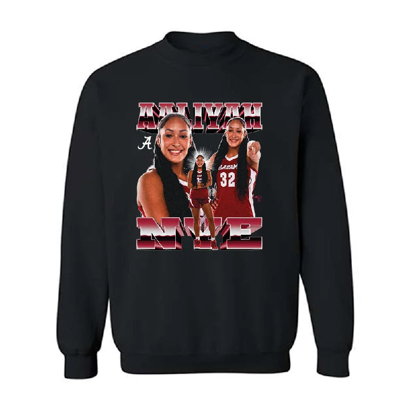 Alabama - NCAA Women's Basketball : Aaliyah Nye - Player Collage Crewneck Sweatshirt Hoodie with Lining Warm Insulated