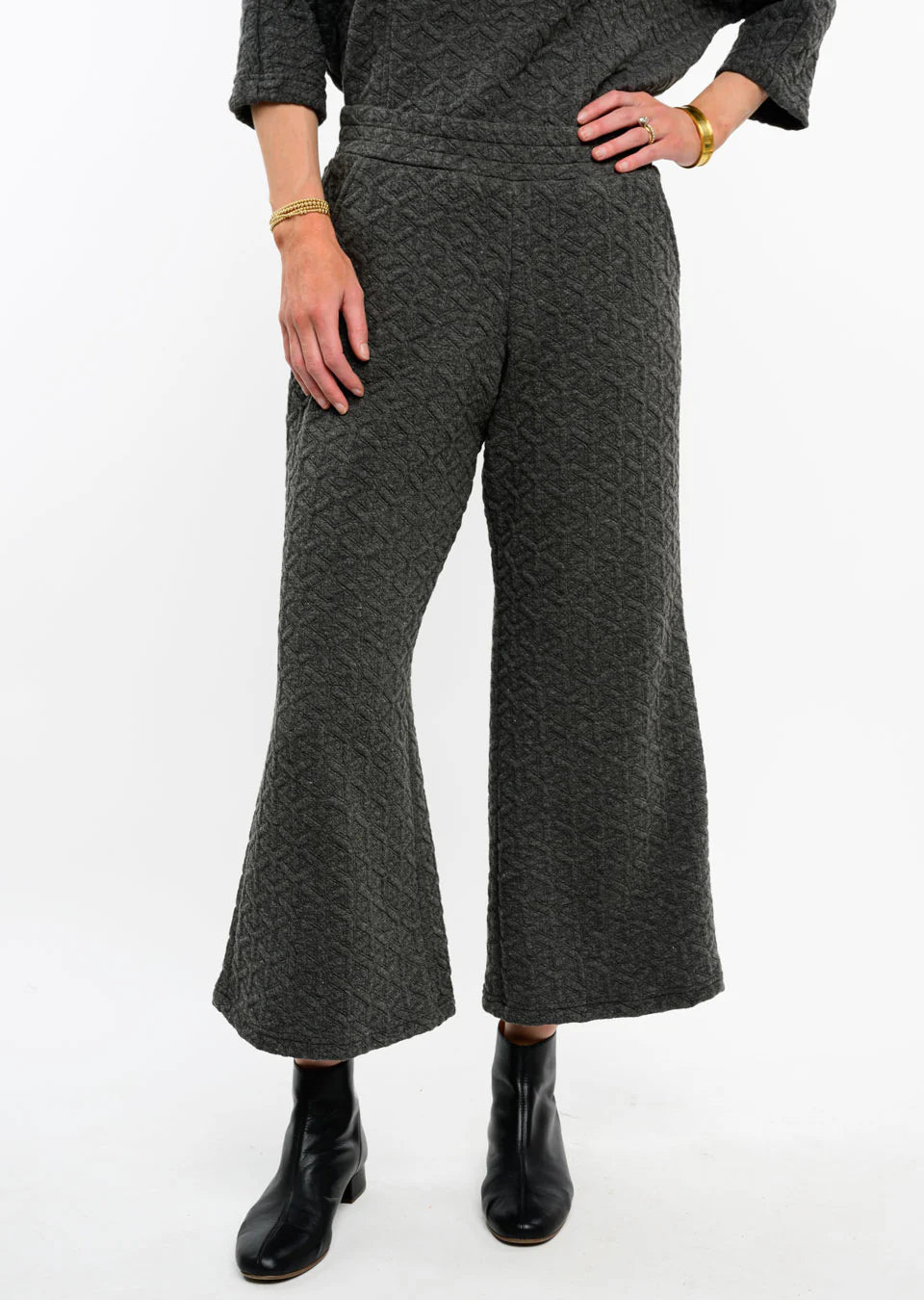 Ivy Jane Quilted Knit Pant Classic Stretch Pants