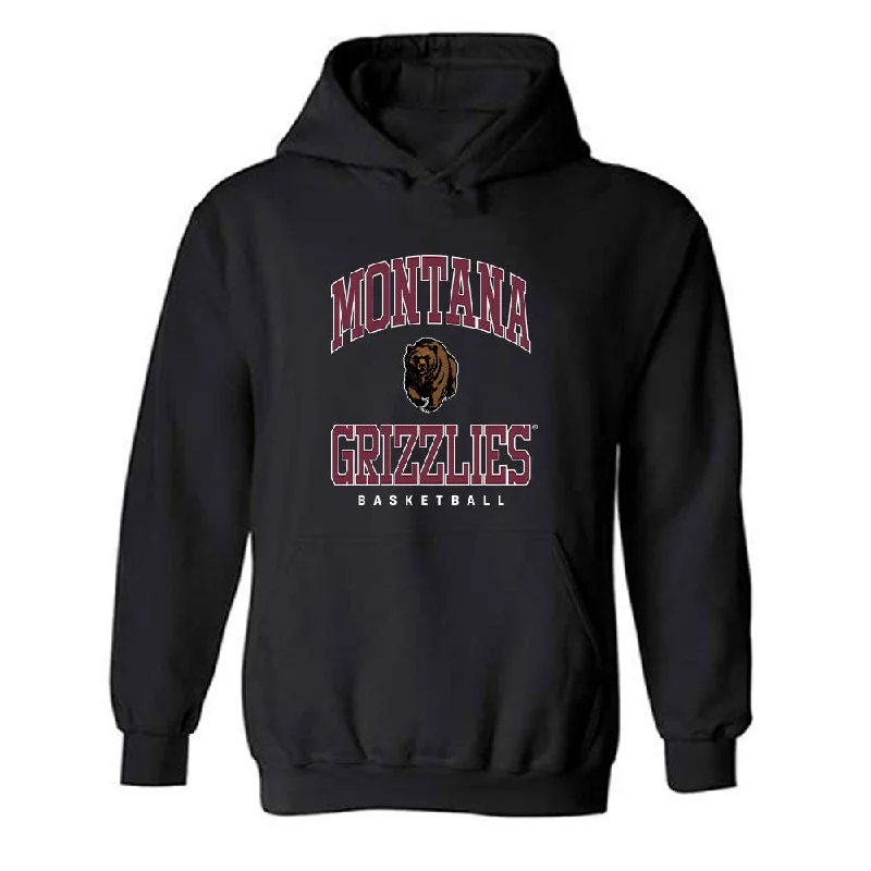 Montana - NCAA Women's Basketball : Alex Pirog - Classic Shersey Hooded Sweatshirt Hoodie with Mock Neck Collared Structured