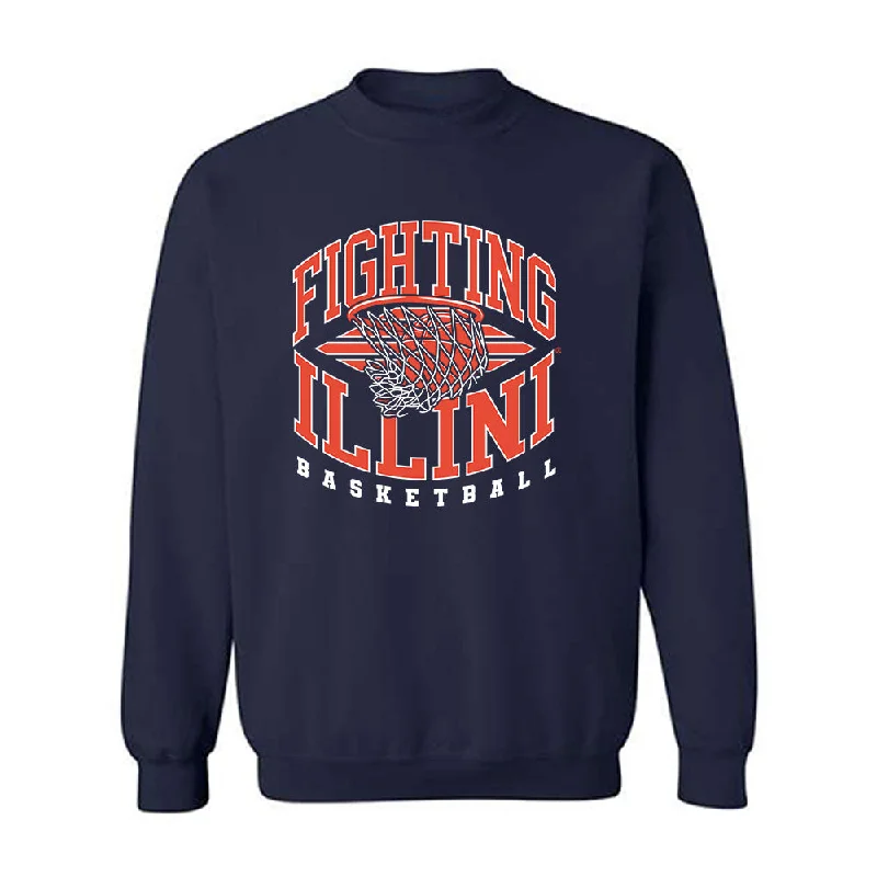 Illinois - NCAA Women's Basketball : Hayven Smith - Sports Shersey Crewneck Sweatshirt Hoodie with Hem Elastic Stretchable Comfortable Illinois - NCAA Women's Basketball : Hayven Smith - Sports Shersey Crewneck Sweatshirt Hoodie with Hem Elastic Stretchable Comfortable