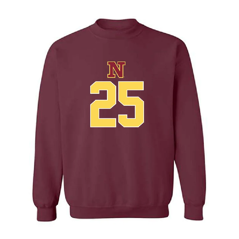NSU - NCAA Women's Basketball : Isabelle Moore - Replica Shersey Crewneck Sweatshirt Hoodie with Hem Frayed Vintage Worn