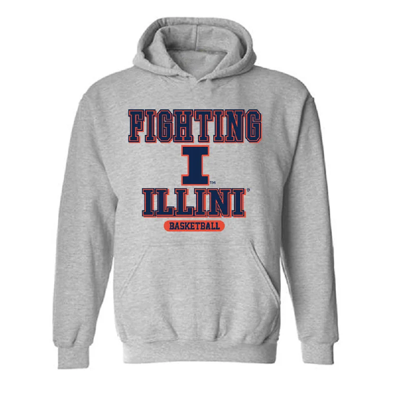 Illinois - NCAA Women's Basketball : Hayven Smith - Classic Shersey Hooded Sweatshirt Hoodie with Hem Detail Decorative Unique Illinois - NCAA Women's Basketball : Hayven Smith - Classic Shersey Hooded Sweatshirt Hoodie with Hem Detail Decorative Unique