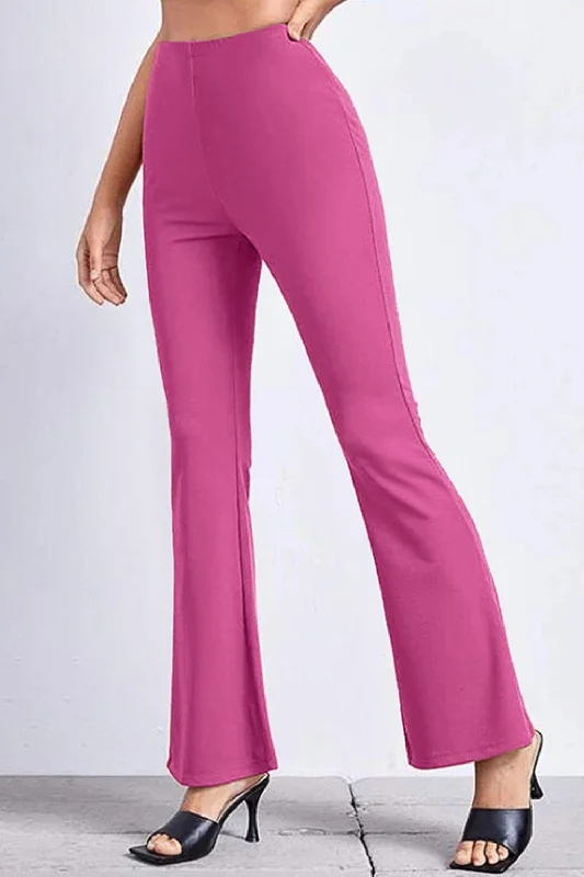 Hazel Blues® |  High Rise Flare Pants Chic Wool Trousers