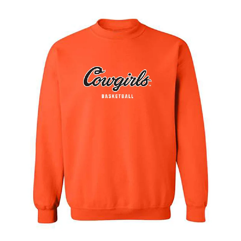 Oklahoma State - NCAA Women's Basketball : Macey Huard - Classic Shersey Crewneck Sweatshirt Hoodie with Hem Patch Decorative Personalized