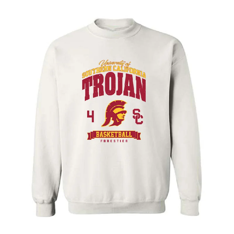 USC - NCAA Women's Basketball : Rian Forestier - Classic Fashion Shersey Crewneck Sweatshirt Hoodie with Elastic Waist Stretchable Comfortable USC - NCAA Women's Basketball : Rian Forestier - Classic Fashion Shersey Crewneck Sweatshirt Hoodie with Elastic Waist Stretchable Comfortable