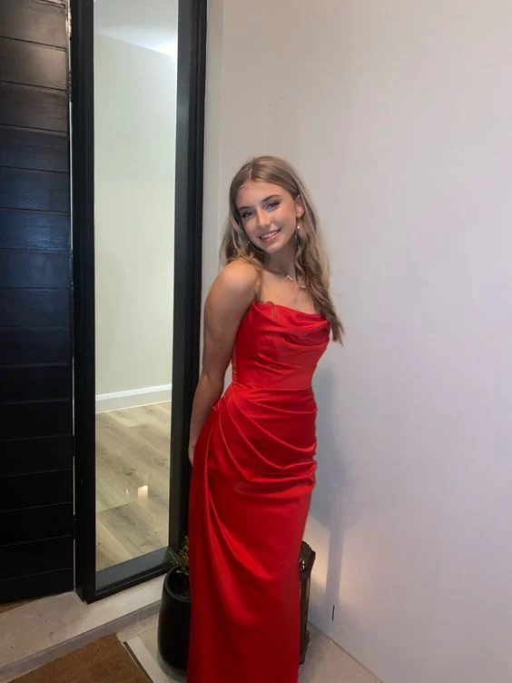 Red Strapless Sheath Long Party Dress Elegant Satin Evening Dress MD7344 Tunics Summer linen Red Strapless Sheath Long Party Dress Elegant Satin Evening Dress MD7344 Tunics Summer linen