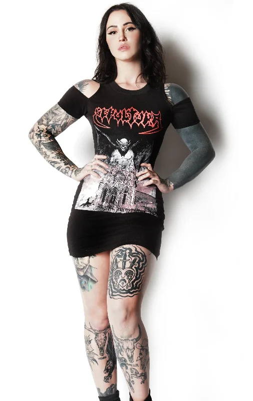 Sepultura Shoulder-Cut Dress Tunics Versatile all-occasion