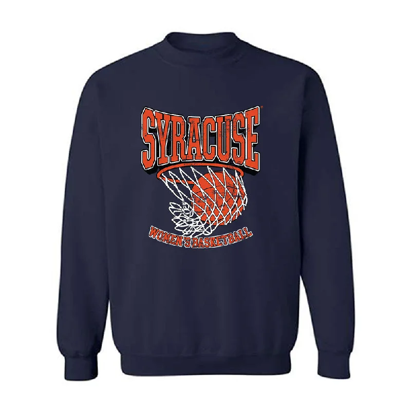 Syracuse - NCAA Women's Basketball : Angelica Velez - Crewneck Sweatshirt Hoodie with Pocket Utility Practical