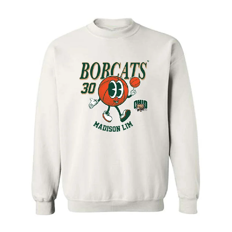 Ohio - NCAA Women's Basketball : Madison Lim - Fashion Shersey Crewneck Sweatshirt Hoodie with Tied Waist Feminine Flattering
