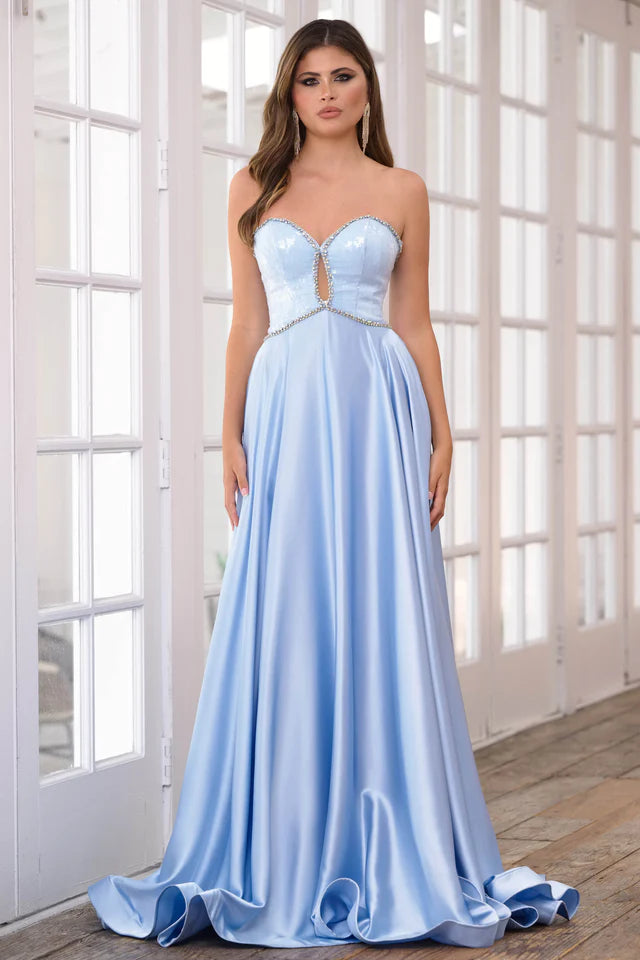 Ava Presley 39236 Long Prom Dress Sweetheart Neckline Beaded Detail Satin Formal Pageant Gown Tunics Evening elegant Ava Presley 39236 Long Prom Dress Sweetheart Neckline Beaded Detail Satin Formal Pageant Gown Tunics Evening elegant