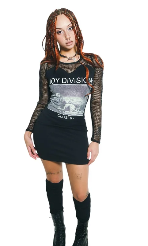 Joy Division Fishnet Dress Halter Neckline Beach