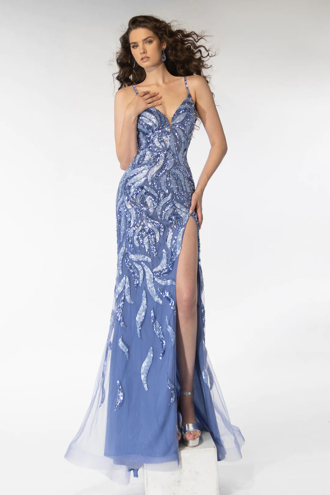 Ava Presley 39220 Long Prom Dress Sleeveless Fitted Sequin Intricate Design Sheer V Neckline Formal Pageant Gown Crew Neckline Sporty Ava Presley 39220 Long Prom Dress Sleeveless Fitted Sequin Intricate Design Sheer V Neckline Formal Pageant Gown Crew Neckline Sporty