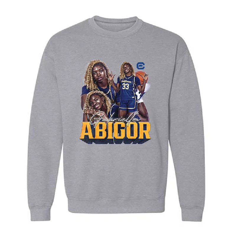 UC Berkeley - NCAA Women's Basketball : Gabrielle Abigor - Crewneck Sweatshirt Hoodie with Elastic Cuffs Stretchable Comfortable