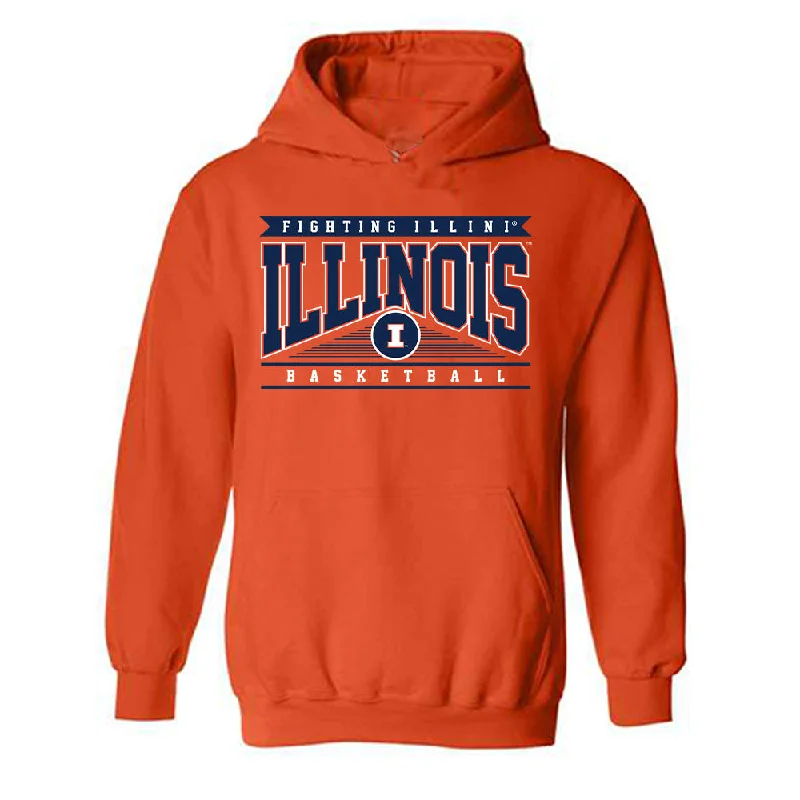 Illinois - NCAA Women's Basketball : Hayven Smith - Classic Shersey Hooded Sweatshirt Hoodie with Front Slit Layering Stylish Illinois - NCAA Women's Basketball : Hayven Smith - Classic Shersey Hooded Sweatshirt Hoodie with Front Slit Layering Stylish