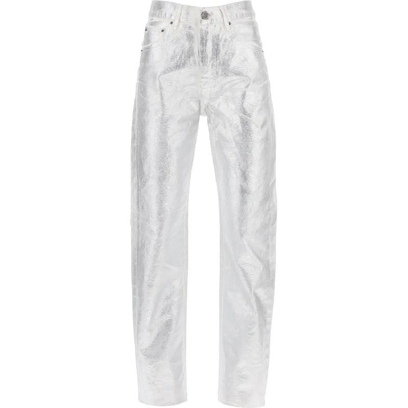 Rotate denim coated pants with seven Casual Skinny Fit Pants