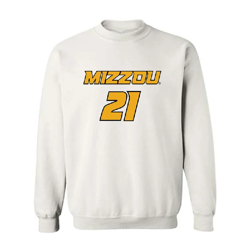 Missouri - NCAA Women's Basketball : Averi Kroenke - Classic Shersey Crewneck Sweatshirt Hoodie with Hem Raw Edge Edgy Unfinished Missouri - NCAA Women's Basketball : Averi Kroenke - Classic Shersey Crewneck Sweatshirt Hoodie with Hem Raw Edge Edgy Unfinished
