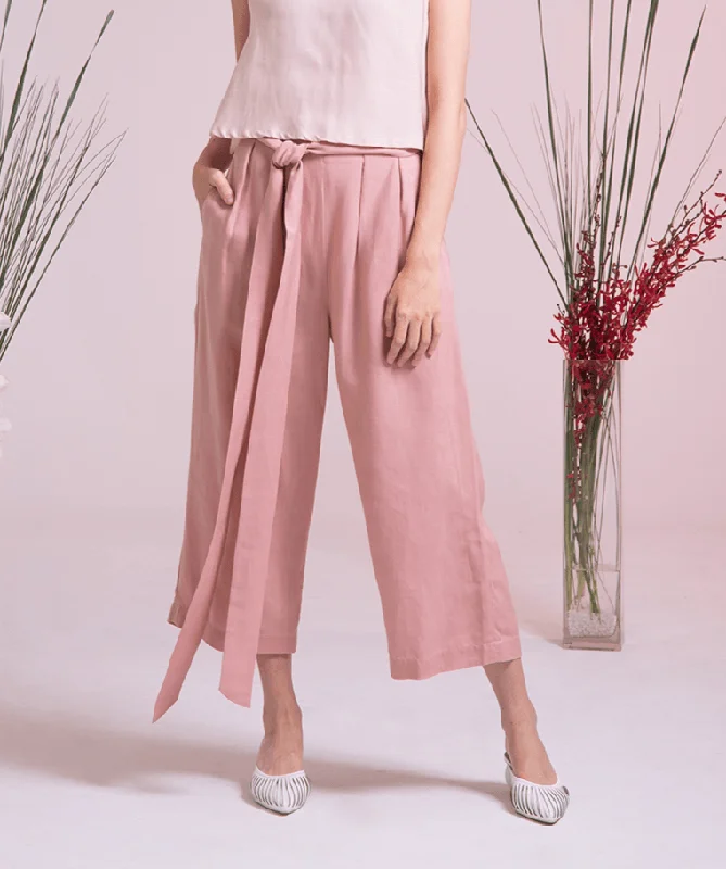 Fu Pleated Pants Classic Bootcut Trousers