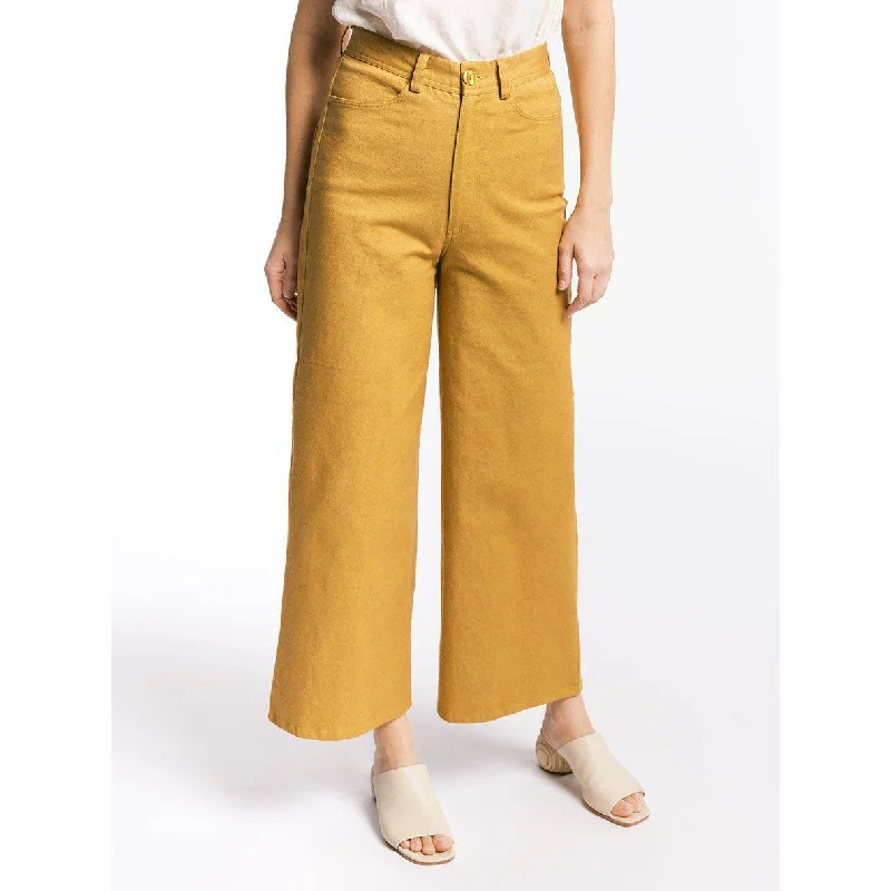 High Rise Pants (Turmeric) Relaxed Lounge Trousers