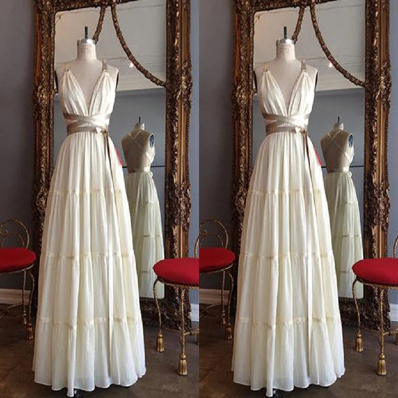 Attractive Chiffon Long Cross Back Prom Dress With Golden Sash,Party Dresses, Evening Dresses,PDY0319 Tunics Top Casual Attractive Chiffon Long Cross Back Prom Dress With Golden Sash,Party Dresses, Evening Dresses,PDY0319 Tunics Top Casual