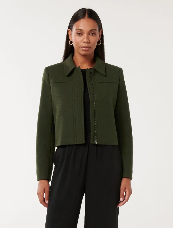 Tatum Zip Through Jacket Anorak Shell Jacket Lightweight Jacket