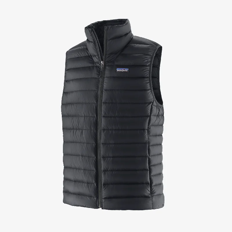 Men's Down Sweater™ Vest Mesh Blend Leather Blend Suede Blend