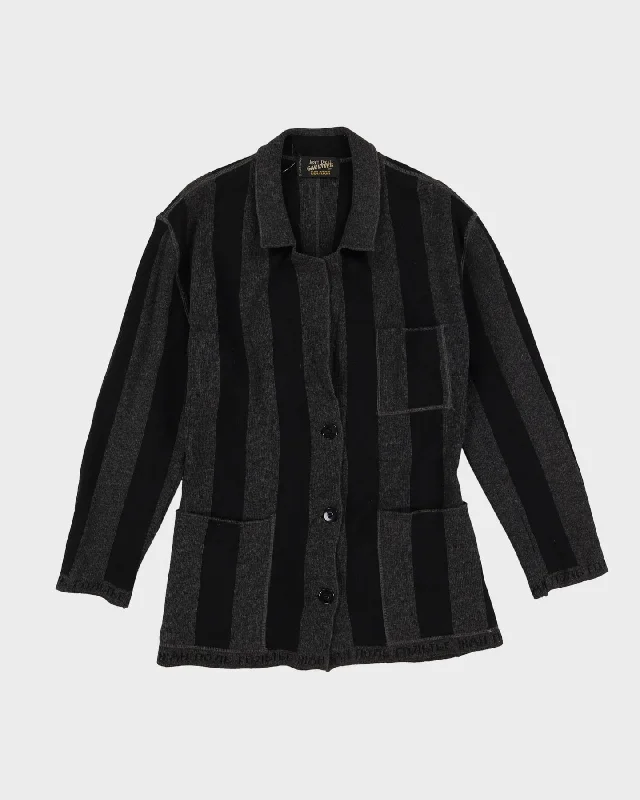 Jean Paul Gaultier Equator 1990s Knitted Blazer Jacket - M Zip Front Button Front Snap Front Jean Paul Gaultier Equator 1990s Knitted Blazer Jacket - M Zip Front Button Front Snap Front