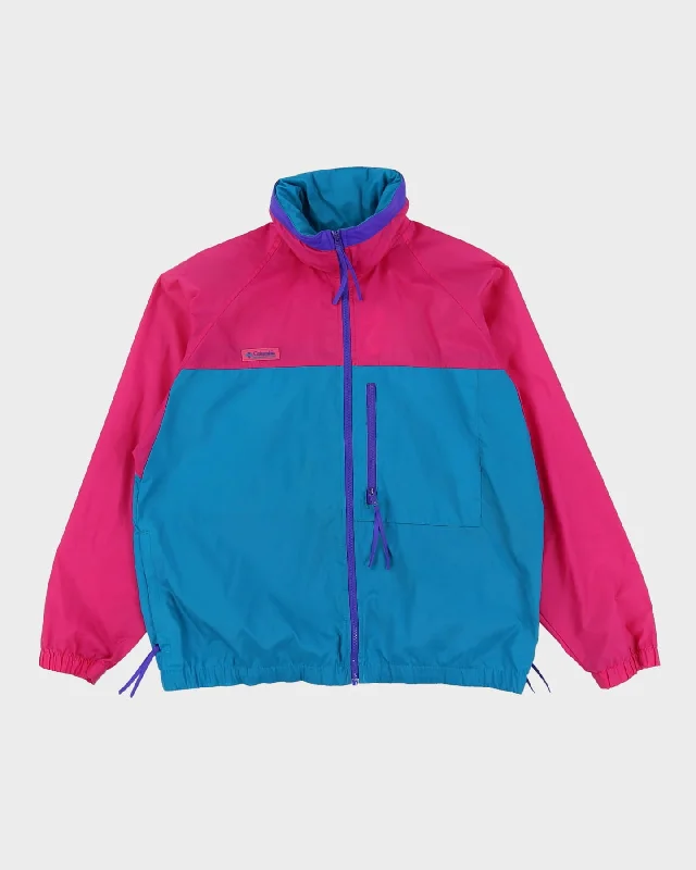 Vintage 90s Columbia Radial Sleeve Green / Pink Windbreaker Jacket - M Corduroy Jacket Velvet Jacket Brocade Jacket Vintage 90s Columbia Radial Sleeve Green / Pink Windbreaker Jacket - M Corduroy Jacket Velvet Jacket Brocade Jacket