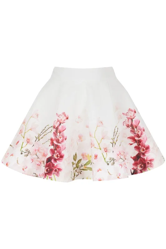 Chela Skirt silk skirt lustrous
