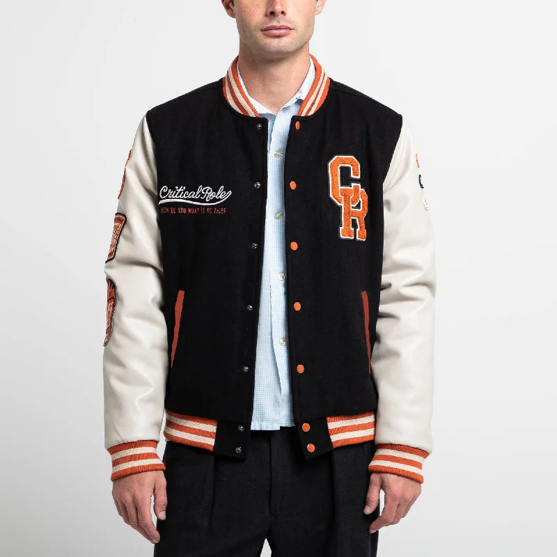 Campaign Varsity Jacket Wool Fabric Cashmere Fabric Tweed Fabric