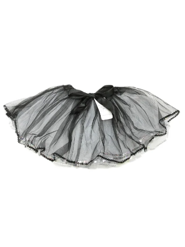 Little Girls White Black Sequin Trim Bow Tutu Skirt 2-4 velvet skirt sumptuous
