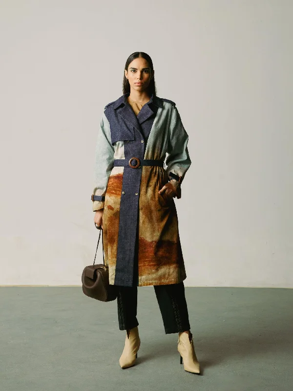 Denim Trench Jacket Cotton Jacket Linen Jacket Terry Jacket