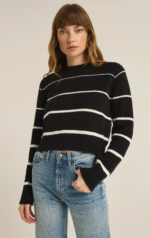Z Supply - Milan Stripe Sweater Long Sweater Short Sweater Cropped Sweater
