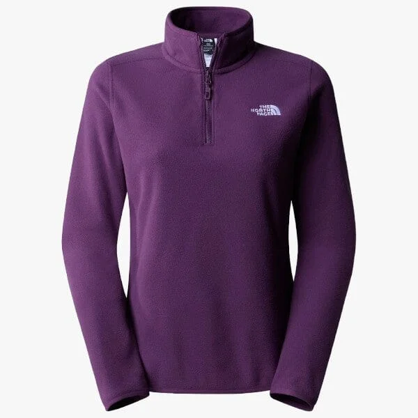 The North Face Women's Glacier 1/4 Zip Sweater Boysenberry Houndstooth Herringbone Solid The North Face Women's Glacier 1/4 Zip Sweater Boysenberry Houndstooth Herringbone Solid