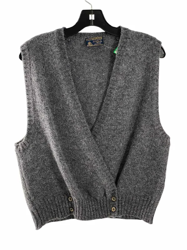 Preswick & Moore Size 40 Gray 100% Wool Sweater Transparent Opaque Sheer