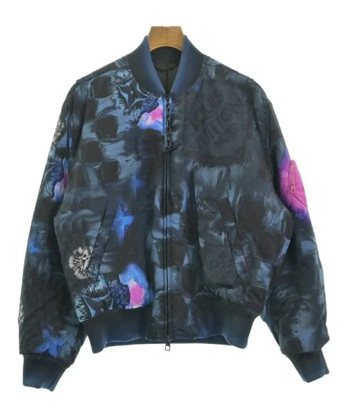 LOUIS VUITTON Down jackets/Vests Denim Fabric Leather Fabric Suede Fabric