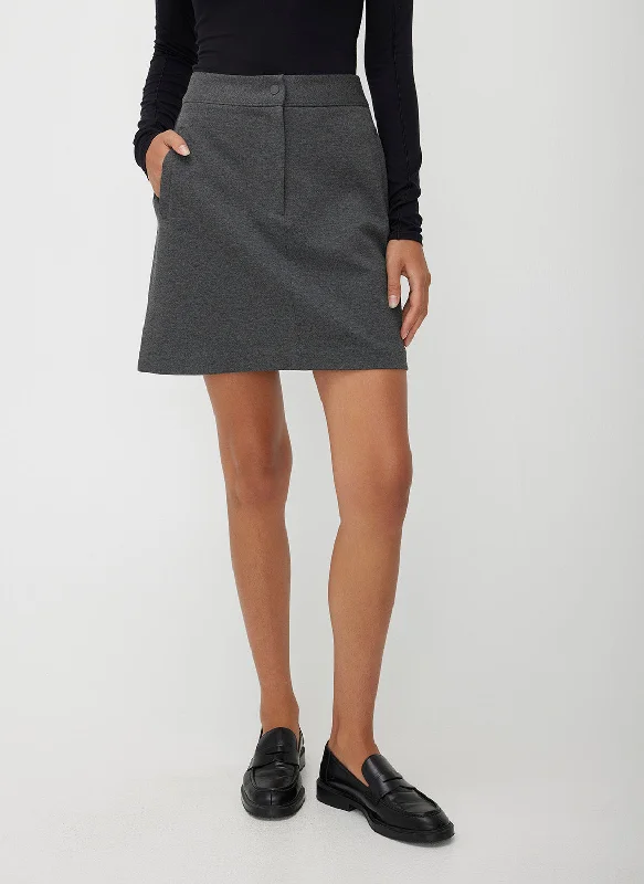 Getaway Knit Mini Skirt denim skirt stylish