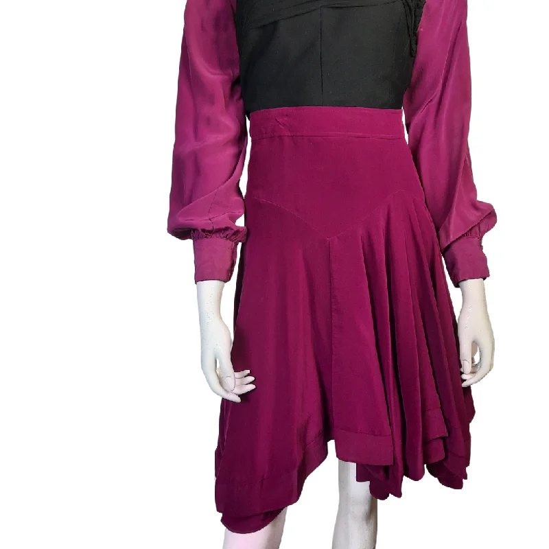 Balenciaga  Silk Skirt Size 40 leather skirt sleek