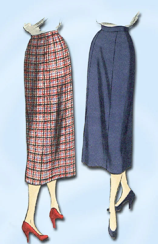 1950s Vintage Vogue Sewing Pattern 7033 Uncut Misses Slender Skirt Size 26 Waist linen skirt relaxed 1950s Vintage Vogue Sewing Pattern 7033 Uncut Misses Slender Skirt Size 26 Waist linen skirt relaxed