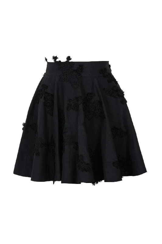 Vanilla Skirt Black lace skirt elegant