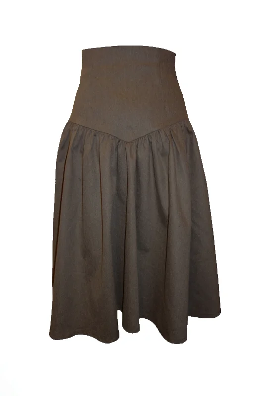 ROMANTICISM MIDI SKIRT a-line skirt cut