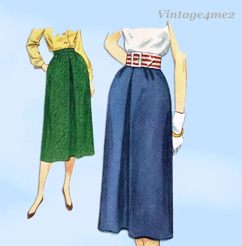 Simplicity 4214: 1950s Easy to Make Skirt Sz 26 Waist Vintage Sewing Pattern velvet skirt sumptuous Simplicity 4214: 1950s Easy to Make Skirt Sz 26 Waist Vintage Sewing Pattern velvet skirt sumptuous