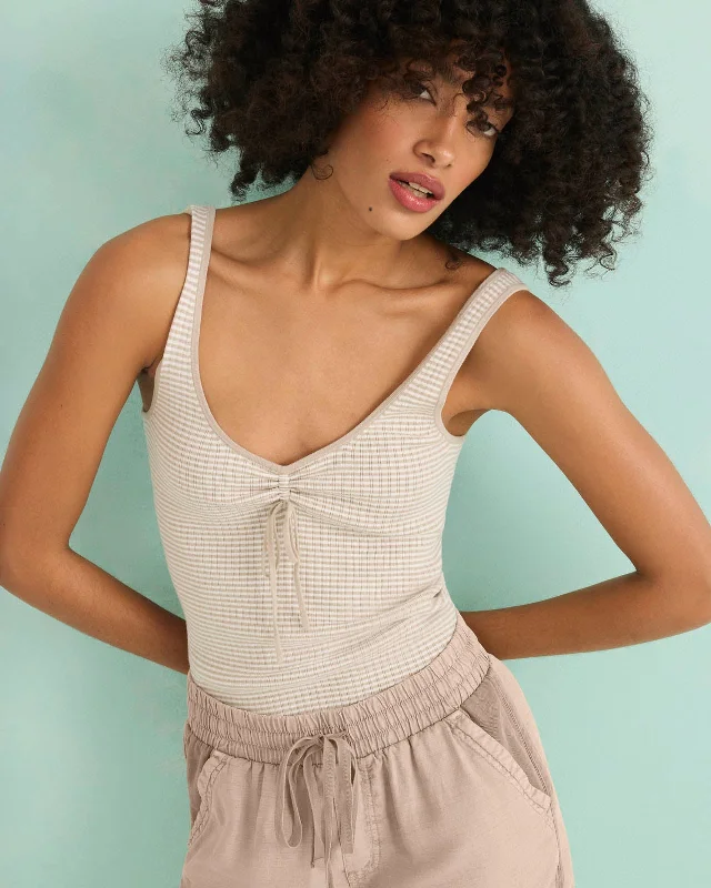 Saige Stripe Sweater Tank Satin Fabric Silk Fabric Chiffon Fabric