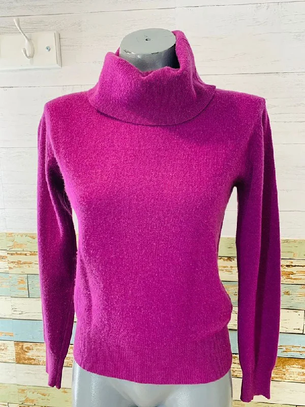 80s - Fenn Wright & Manson Cashmere Turtle Neck Sweater Long Sweater Short Sweater Cropped Sweater