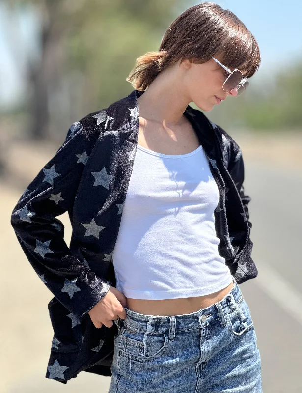 Velvet Galaxy Jacket Fleece Jacket Down Jacket Parka