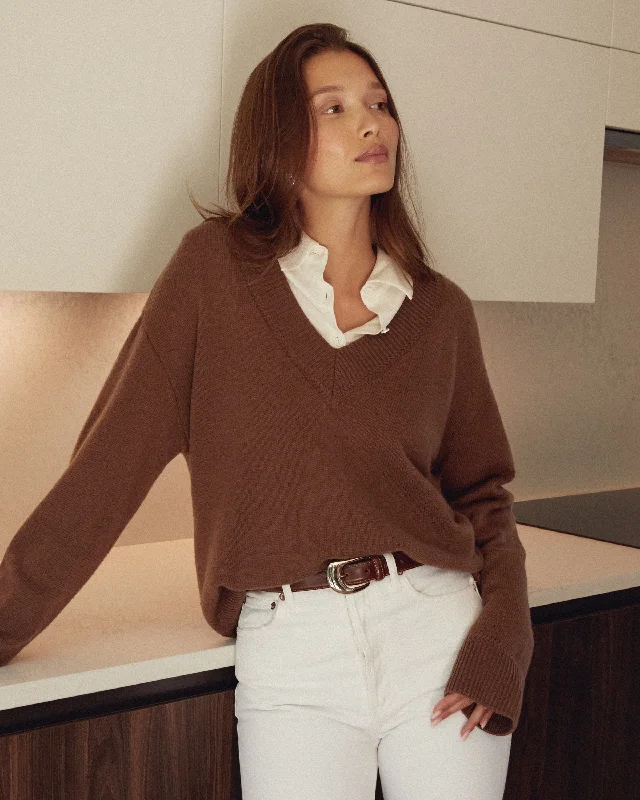 Brenna Merino Wool Sweater Sweater Knitwear Pullover