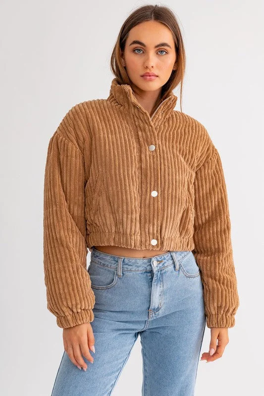 Corduroy Puffer Jacket - Medium - Final Sale Notch Collar Jacket Peter Pan Collar Jacket Cowl Neck Jacket Corduroy Puffer Jacket - Medium - Final Sale Notch Collar Jacket Peter Pan Collar Jacket Cowl Neck Jacket