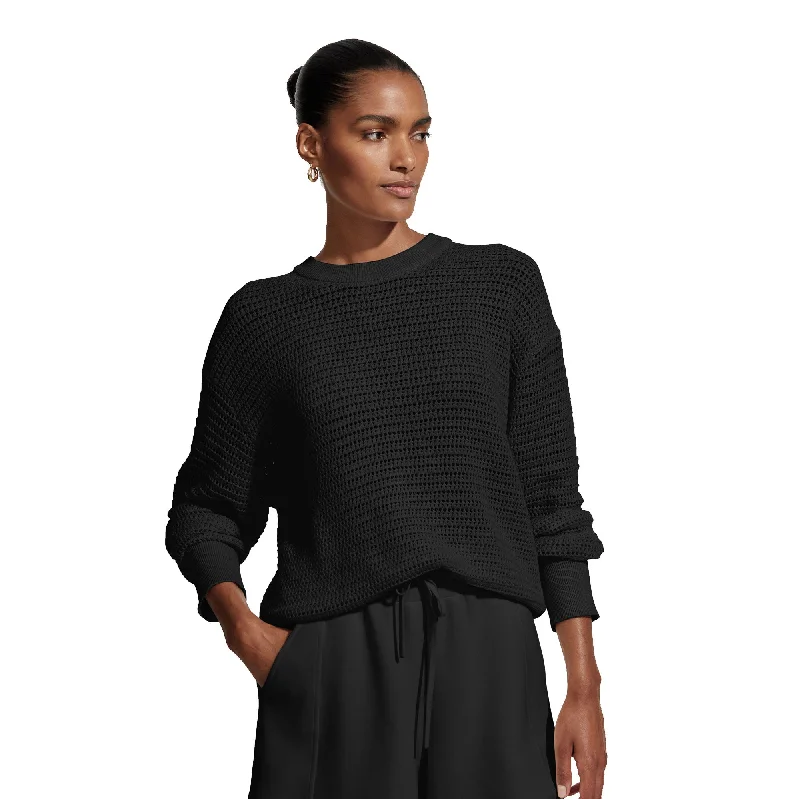 Varley Kershaw Womens Sweater Turtle Neck Boat Neck Asymmetrical Neck