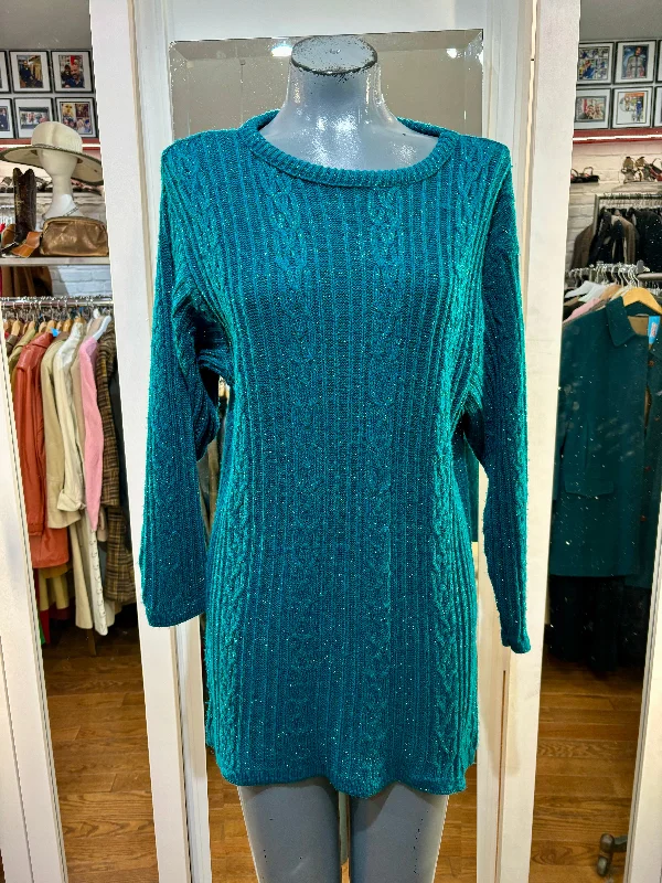 80’s Acrylic & lurex Long Sleeve Short Dress Sweater By Diane Von Furstemberg Knit Fabric Woven Fabric Fleece Fabric 80’s Acrylic & lurex Long Sleeve Short Dress Sweater By Diane Von Furstemberg Knit Fabric Woven Fabric Fleece Fabric
